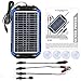 SUNER POWER 12V Solar Car Battery Charger & Maintainer, 6W Waterproof Portable Solar Panel Kit for Deep Cycle Marine RV Trailer Boat