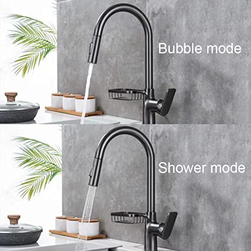 Mitigeur d'eau chaude et froide avec douchette extractible pour évier mono-trou