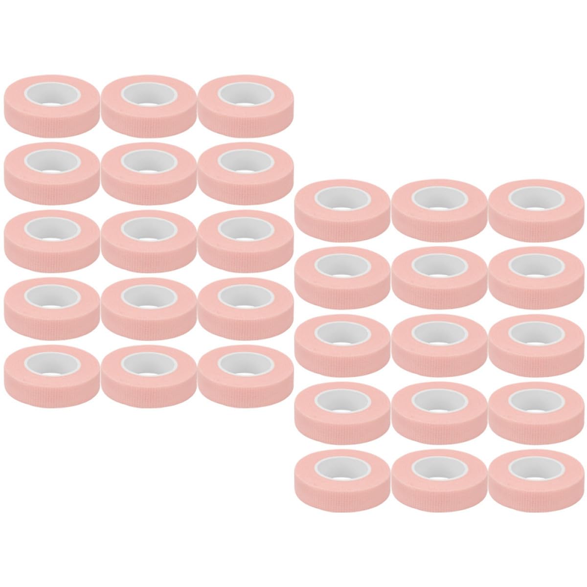 Abaodam Cinta Adhesiva para Extensión de Pestañas Rosa de 1.25 Cm de Ancho, 9 Metros de Tela No Tejida Transpirable, 30 Piezas para Protección y Uso Profesional o Personal