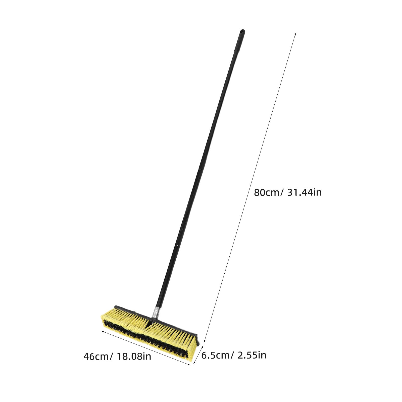 UPKOCH Miotła do zamiatania ulic: 80 cm szczotka do podłóg przemysłowych – wytrzymała szczotka do zamiatania na zewnątrz – komercyjna zamiatarka do chodników, tarasów i placów budowy