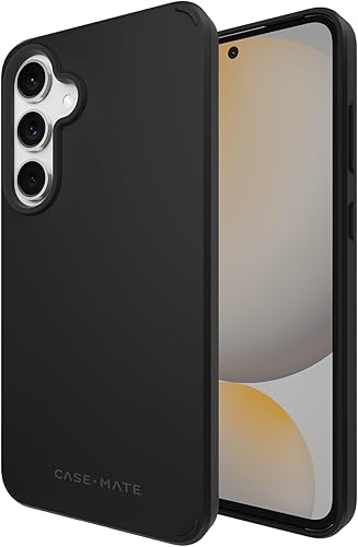 Case-Mate Samsung Galaxy S24 FE 5G Case [6.7"] [12ft Drop Protection] [Wireless Charging] Tough Black Phone Case for Samsung Galaxy S24 FE 5G - Anti-Scratch Technology, Shock Absorbing Materials, Slim
