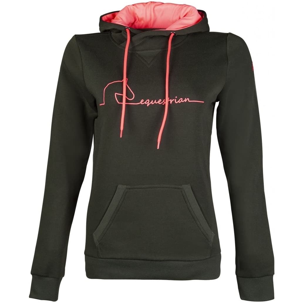 Hkm Equestrian Hooded Sweatshirt Hunting Green XXS