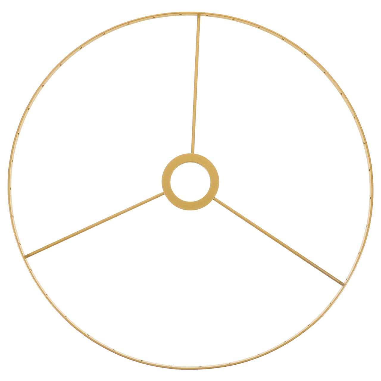 CALLARON Lampshade Frame Metal Ring 38Cm Gold Bracket 4Cm Aperture for Pendant and Table Lamp DIY Lighting