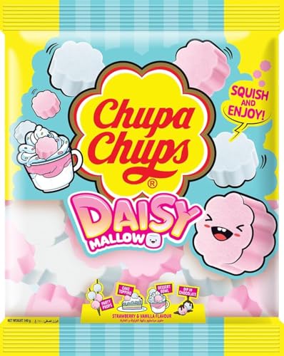 Chupa Chups Marshmallow Strawberry & Vanilla Flavor 280g