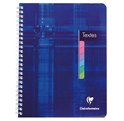 Clairefontaine 3ÂStück Päckchen Ã Texte Einband 17Âx 22Â144P Seyes Tasten Farben dét.