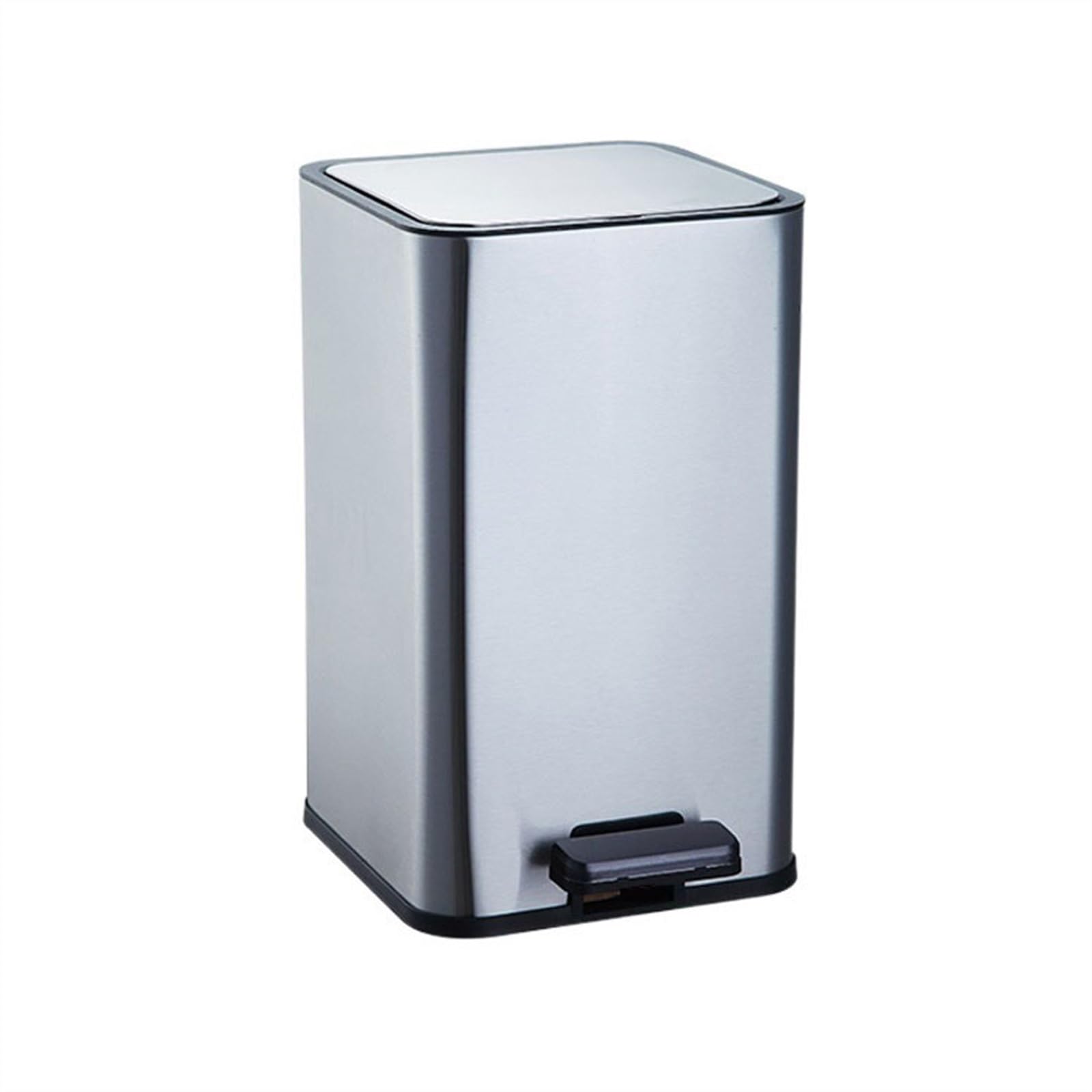 Poubelle à pédale de cuisine TUSUOD en acier inoxydable double couche bureau