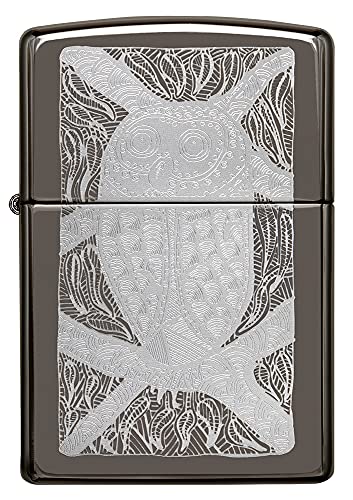 Encendedor Zippo John Smith Gumbula Owl Black Ice miniatura 2