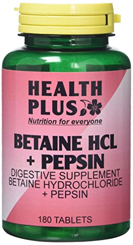 Health Plus Betaine Hcl + Pepsin Digestive Health Supplement - 180 Tablets