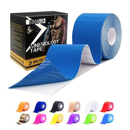 SOONGO Kinesiotapes Kinesiologie Tape Physio Muskeln Wasserfest Sport Tape Elastische Bandage Gute Hypoallergen