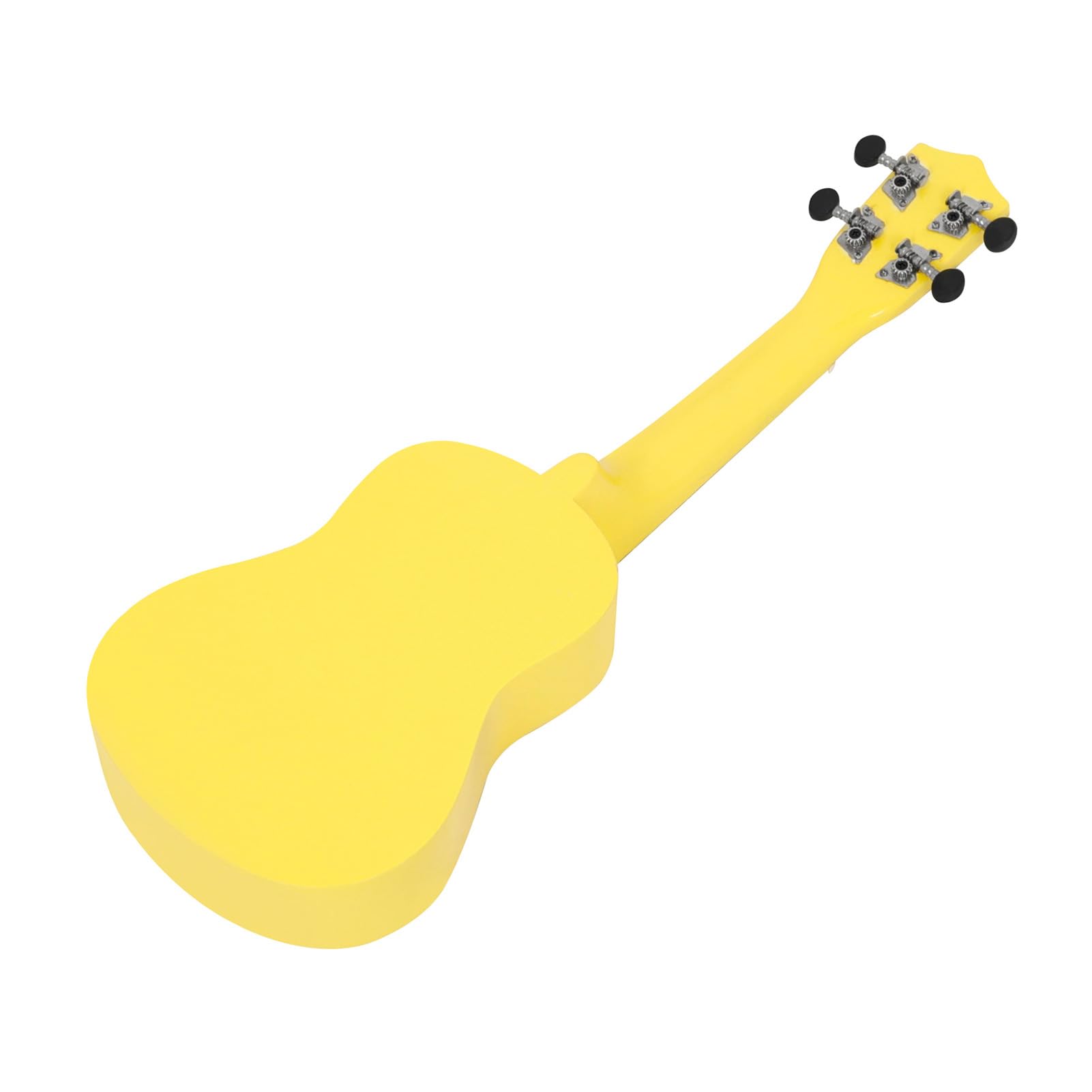 Eacam Ukulele Młodzieżowe Ukulele Dziecięce Młodzieżowe 21 Cali Lipa Ukelele Mała Gitara Kolorowe Nylonowe Struny Wbudowany Tuner Gig Bag Pasek Pasek dla P (Żółty)