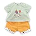 Corolle 9000110540 - Shirt & Bermuda la Fiesta del huerto para muñeco (30 cm)