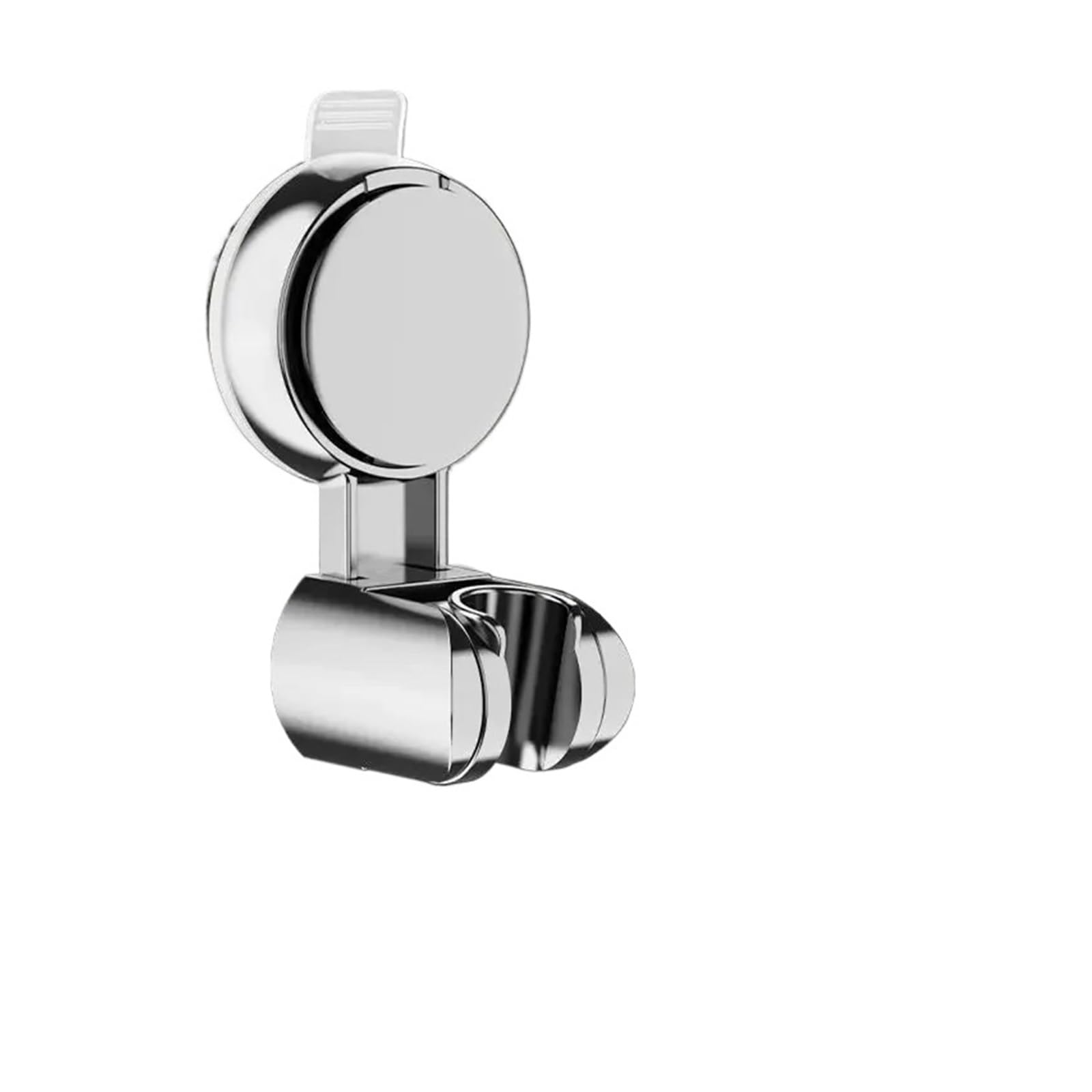 Gfjfsetsh Silver 1Pcs Relocatable Suction Cup Shower Head Holder(Silver)