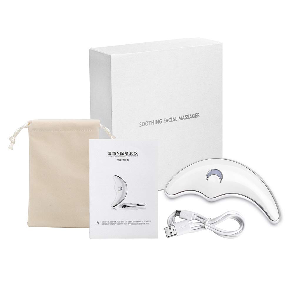 SVIVI Electric Gua Sha Machine V masajeador facial con carga USB (dos modos + 5 posiciones)