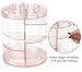 Sorbus 360 Rotating Makeup Organizer - Spinning Acrylic cosmetics organizer, Adjustable Shelves for Make Up, Perfume & Toiletries for Vanity, Bathroom, Bedroom, Closet [Pink]