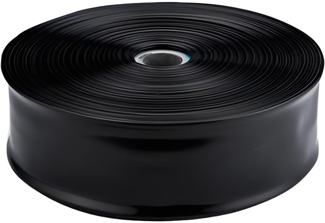 Thickened Flat Soaker Hose, Heavy Duty Double Layer Watering Hoses, Save 80% Water, Flexible Leakproof, Drip Irrigation Tubing for Garden Beds and Lawns 100m 2.5inches