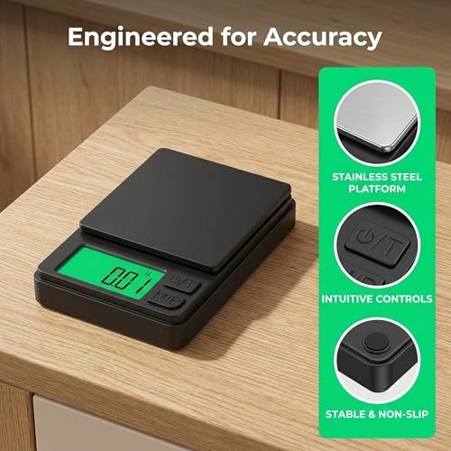 Báscula digital portátil precisión 1000g x 0.01g miniatura 5