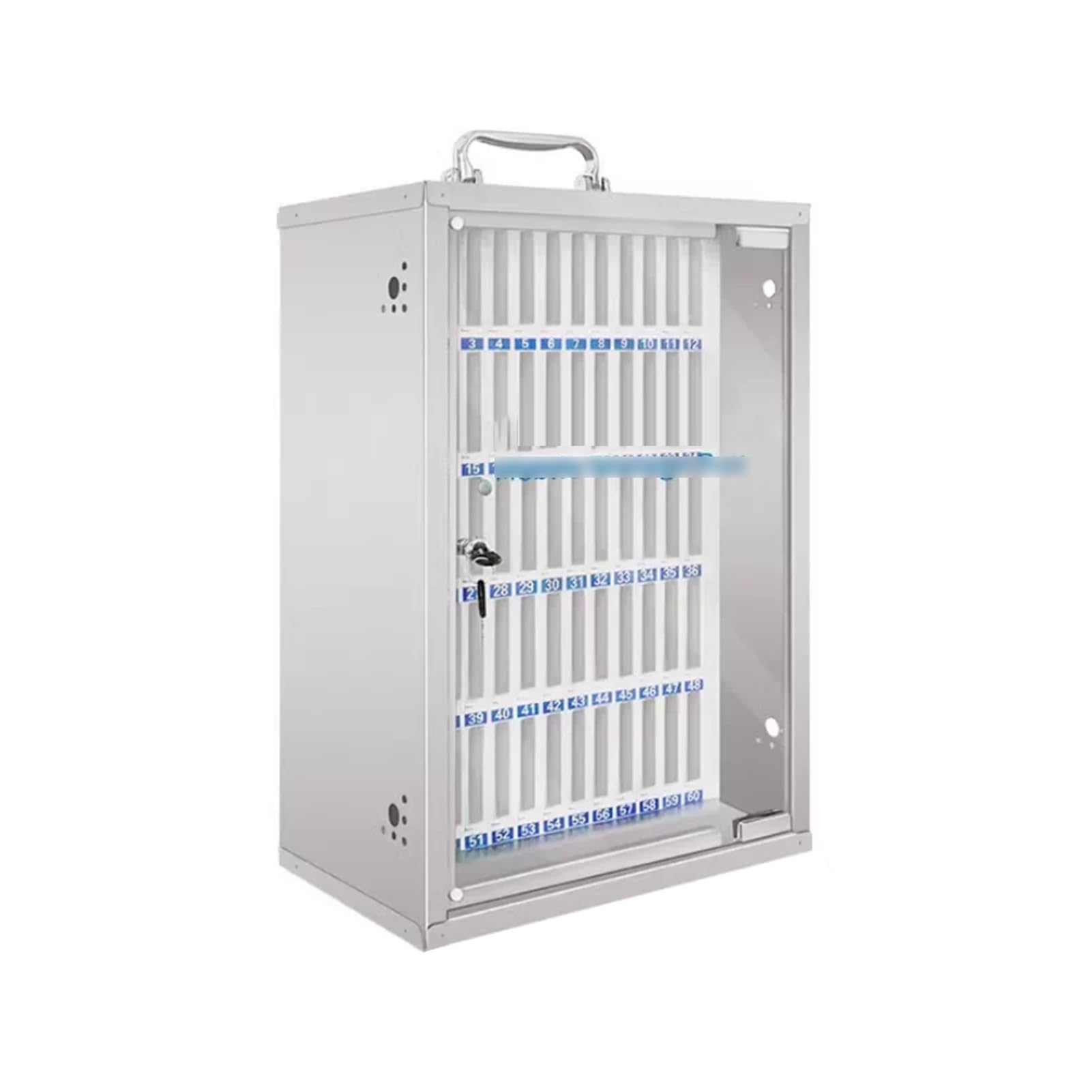 Organizador de móviles para escuelas y oficinas con puerta transparente