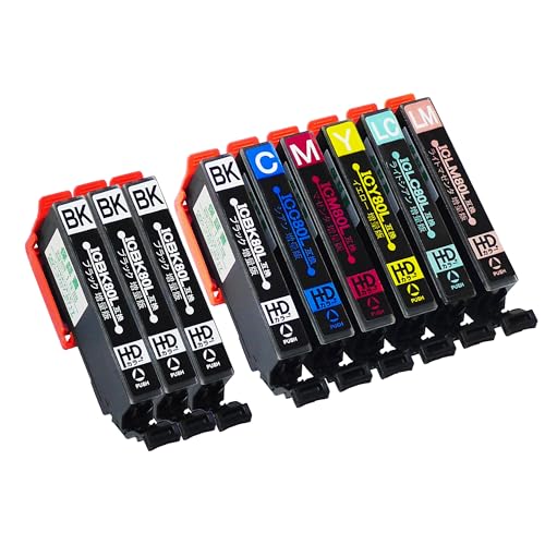 Amazon.co.jp: インクのチップス エプソン(EPSON)用 IC80 IC6CL80L 6色