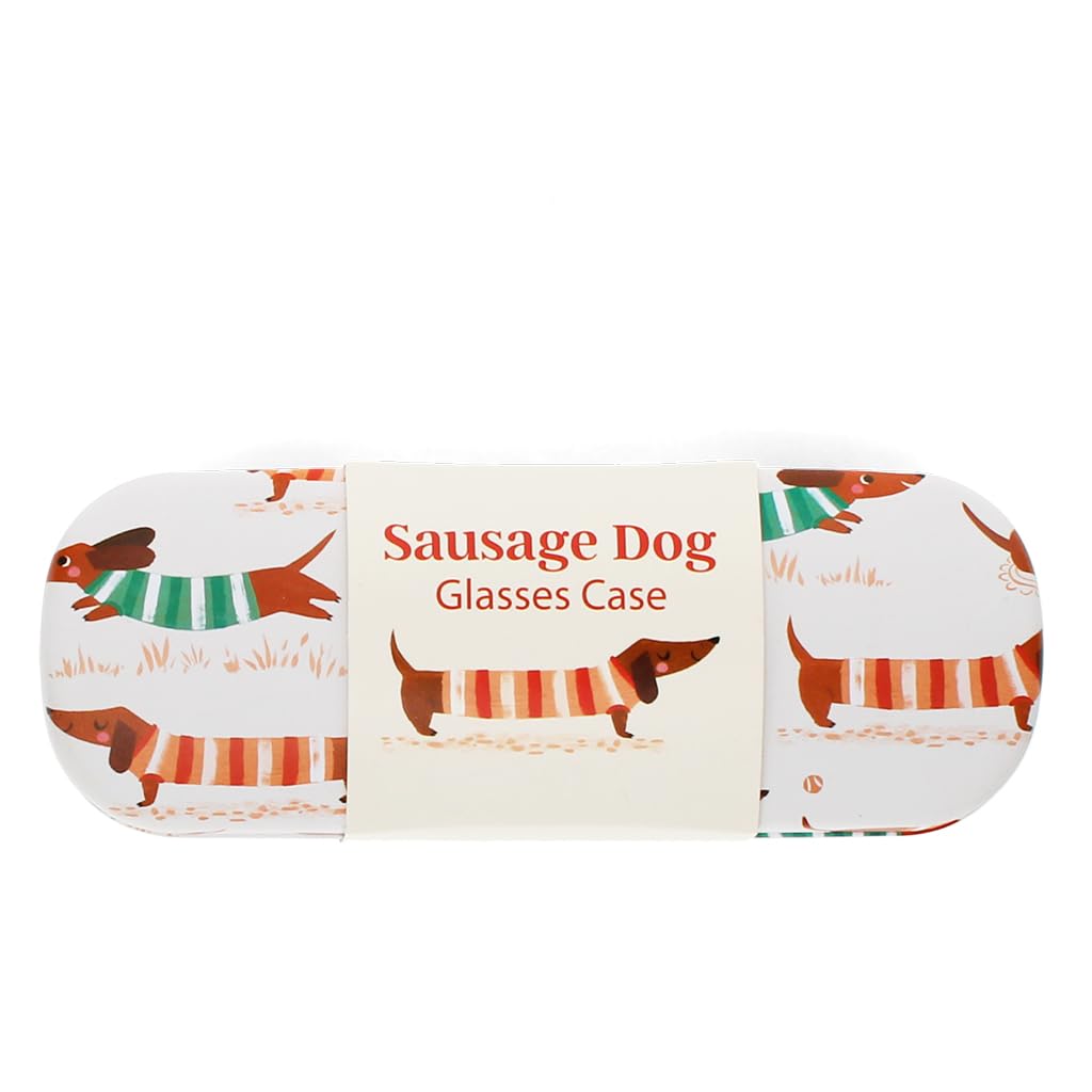 Rex London Unisex Blanc Sausage Dog Glasses Case