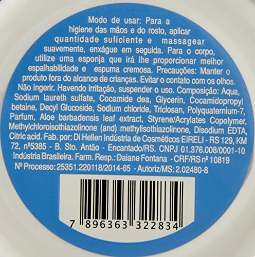 Sabonete Líquido Antibacteriano, Di Hellen Cosméticos, 420 ml