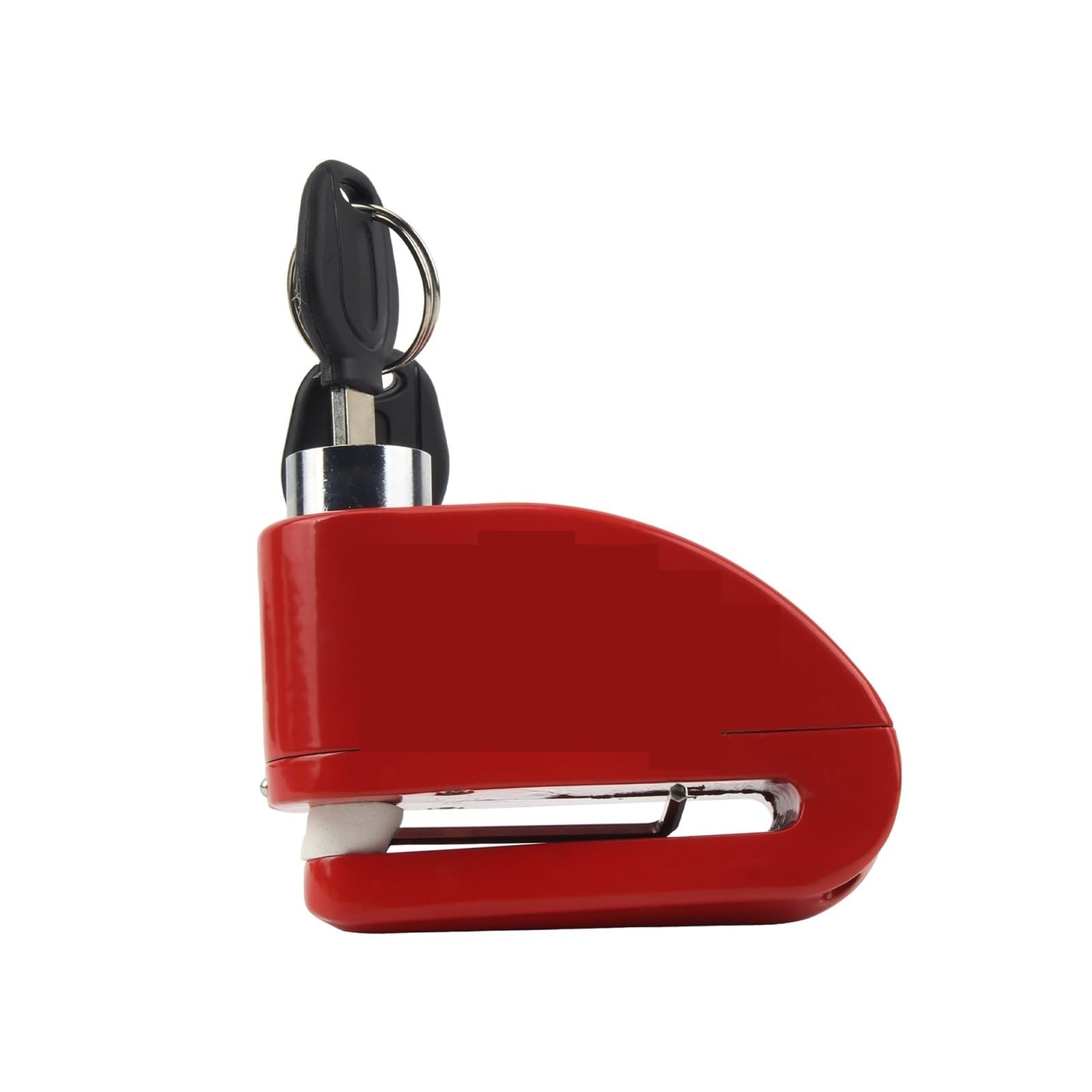 Puayqbvy Red Handlebar Lock Universal Motorcycle Scooter Bicycle Disc Lock Aluminum Alloy Brake Security Anti-Theft Remind Wheel Padlock