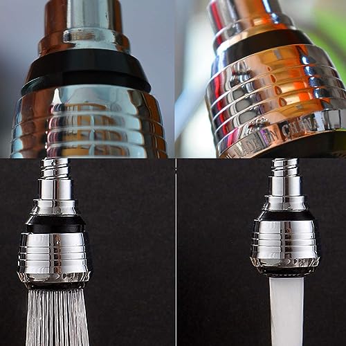 Image of 360 Instant Hands Free Faucet Swivel Spray Sink Hose hose spray Nozzle Cock Flexible Sprayer Water Extender Aerator Foam Flow FaucetNozzle Stainless Steel Jet Saver Tap Filter Basin Mixer