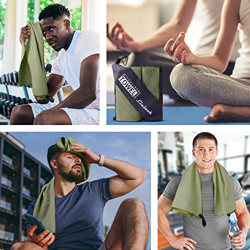 Linlook Microfaser Handtücher Set- Schnelltrocknend und Kompakt Badetuch Sporthandtuch Strandtuch für Travel Yoga Camping Beach Gym – Bild 7