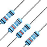 Vista 98 de 100 resistencias de 0.24 ohm 1/2 W (0.5 vatios) ±1% tolerancia de película metálica, resistencia fija múltiple de valores opcionales