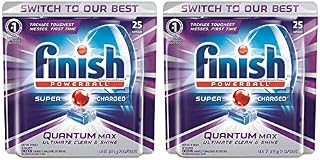 Finish Powerball Dishwasher Detergent - Quantum Max - 25 Count Tablets Per Package