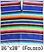 Del Mex (TM) Mexican Serape Poncho Pancho Adult Costume (Blue)