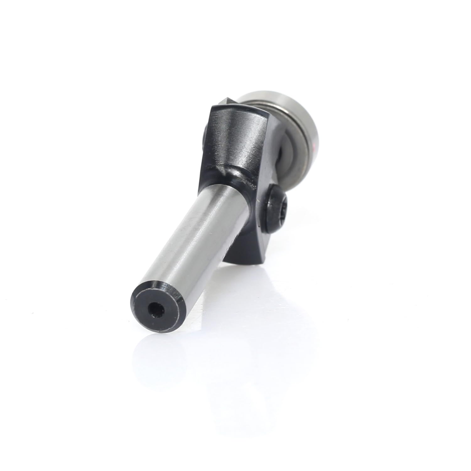 Fraise à chanfreiner avec 4 côtés en carbure de tungstène interchangeable (HW), tige 8 mm, diamètre 27 mm, longueur utile 12 mm, angle 30°, avec roulement à billes.