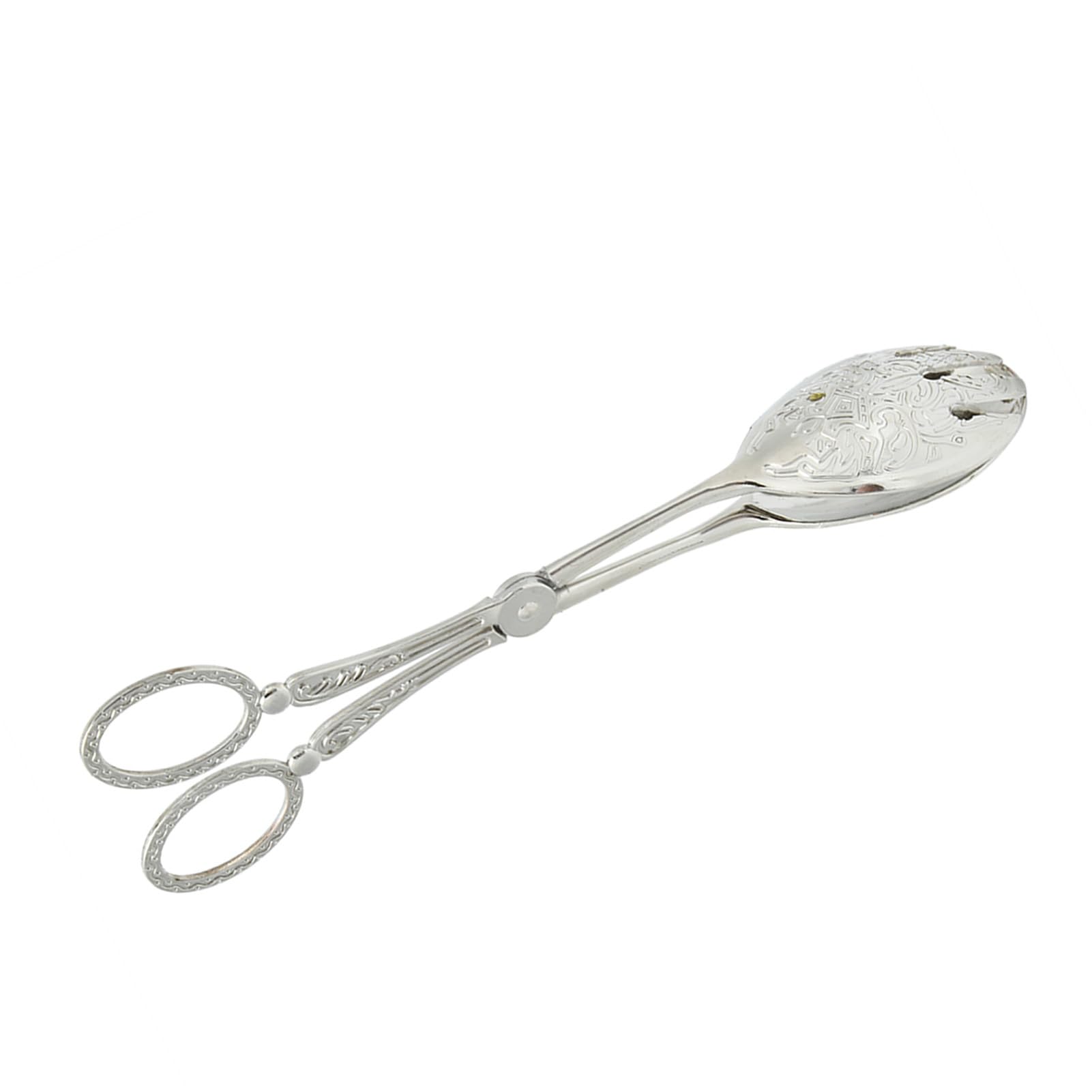 Cocoarm Clip para Alimentos, Herramienta de Cocina de Aleación de Zinc, Pinzas de Pan Multifuncionales para Hornear y Servir, 9,1 Pulgadas de Longitud (SILVER)