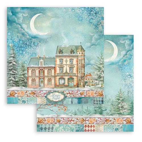 Papier de scrapbooking Stamperia sans acide double face de qualité premium - 6