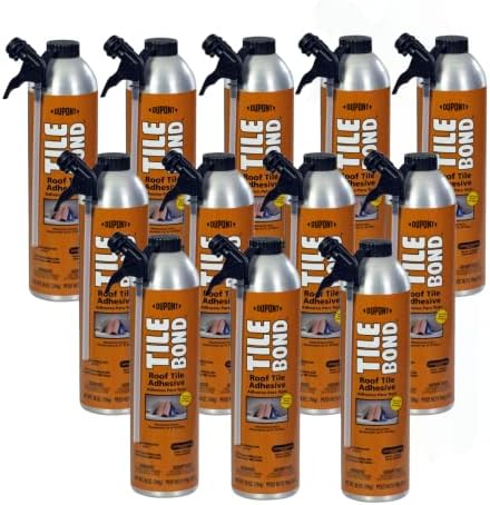 Tile Bond Roof Tile Adhesive | Polyurethane Foam Adhesive, 28 oz. Can – Reusable Straw, Cream