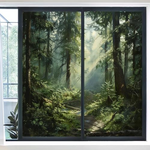 Vinilo Decorativo Privacidad Vintage Mystic Forest 35.4x63 in x2