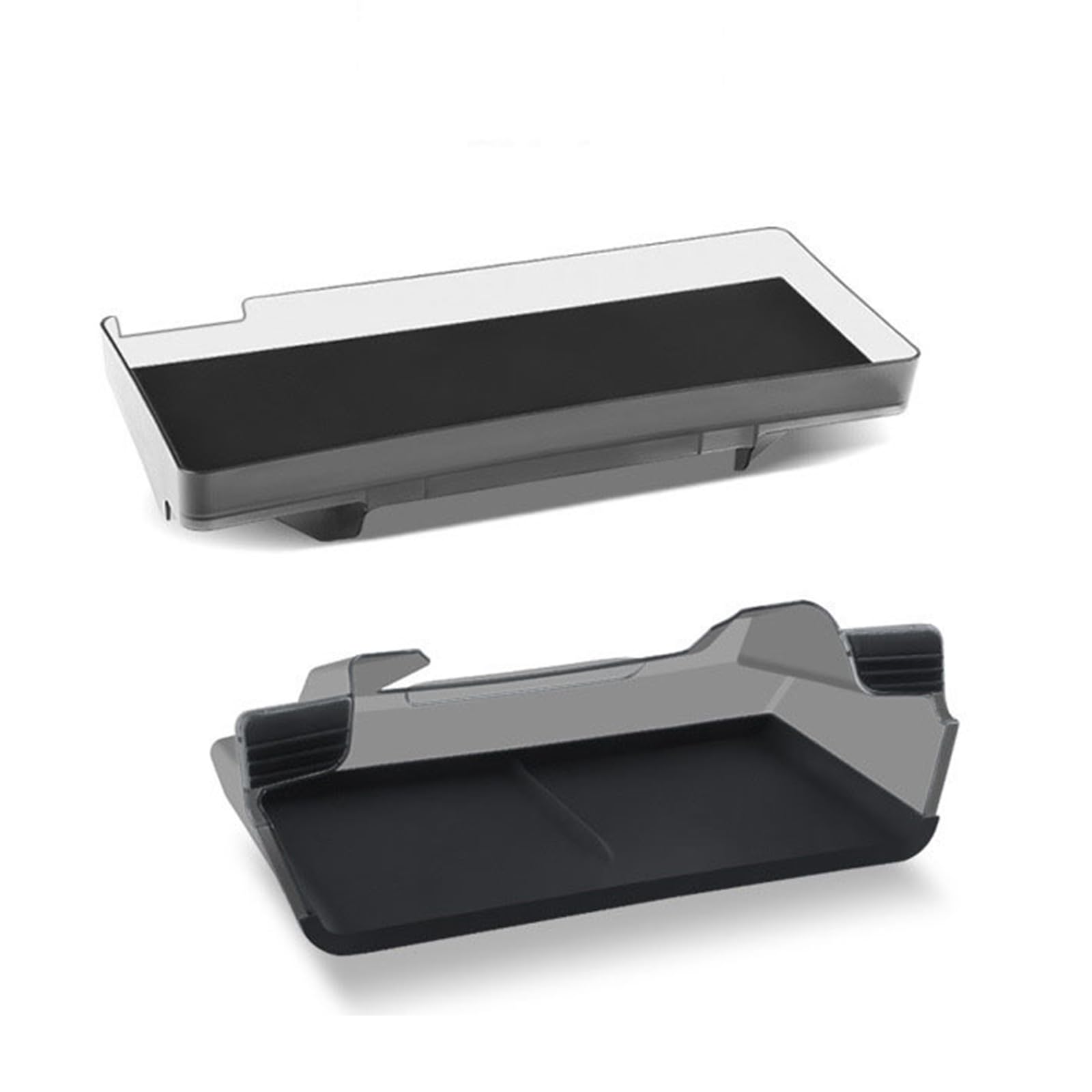 Organizador adhesivo fácil para coche, caja de almacenamiento de perfil bajo, discretos organizadores montados en el parabrisas, instalación sencilla para MY / 3 compartimentos de perfil bajo