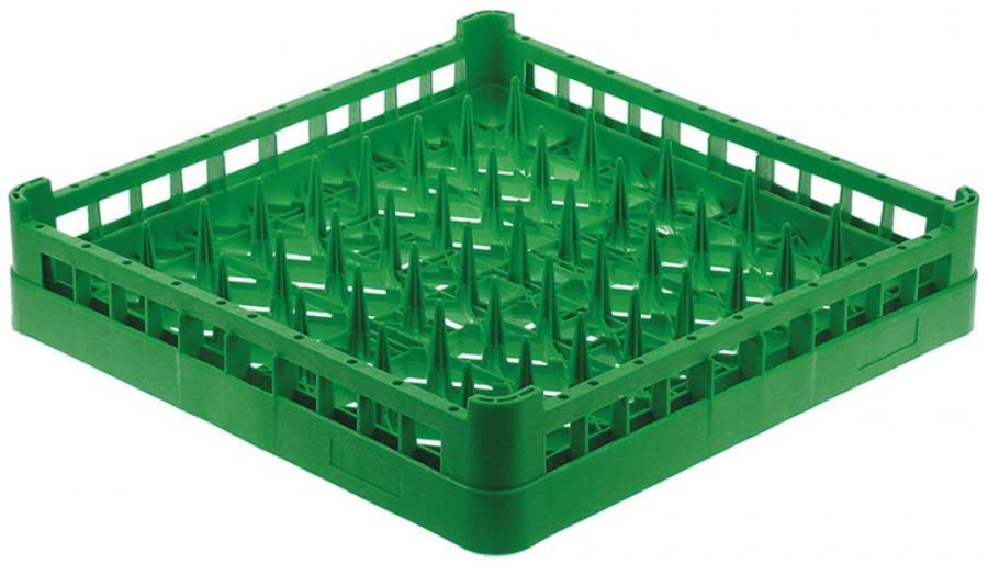 Unbekannt Tellerkorb Kunststoff grün LxBxH 500x500x100 mm Spülkorb Gastro