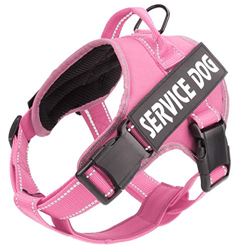 Compare Price service dog harness pink on