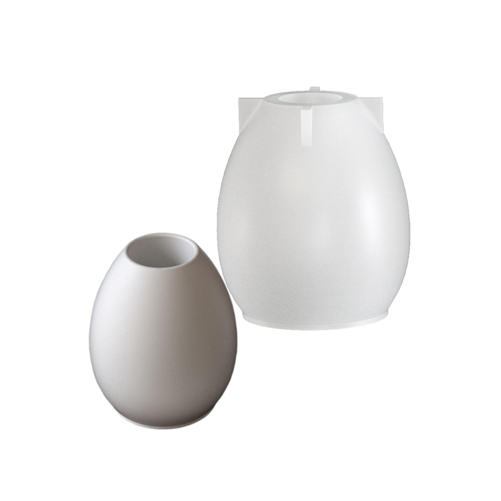 NEWFT Multifunctional Candle Base Mold Eggs Shape Design Candlestick Decorative for Making Candle Holder and Base