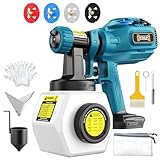 DIYtoolifz Cordless Paint Sprayer Compatible with Makita 18V Battery, 1200ML Electric Spray Paint Gun with 4 Nozzles & 3 Patterns, Quick Side Fill, Easy to Clean for House Painting, Fence(Tool Only)