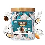 ChocZero Dark Chocolate Covered Coconut Almonds, Roasted Almonds Dipped in Sugar Free Candy, Vegan & Keto (18 Ounce Jar)