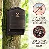 The Ultimate Wooden Bat House for Outdoors - A Large Double Chamber Box Perfectly Designed to Attract Bats - Durable and Easy to Hang