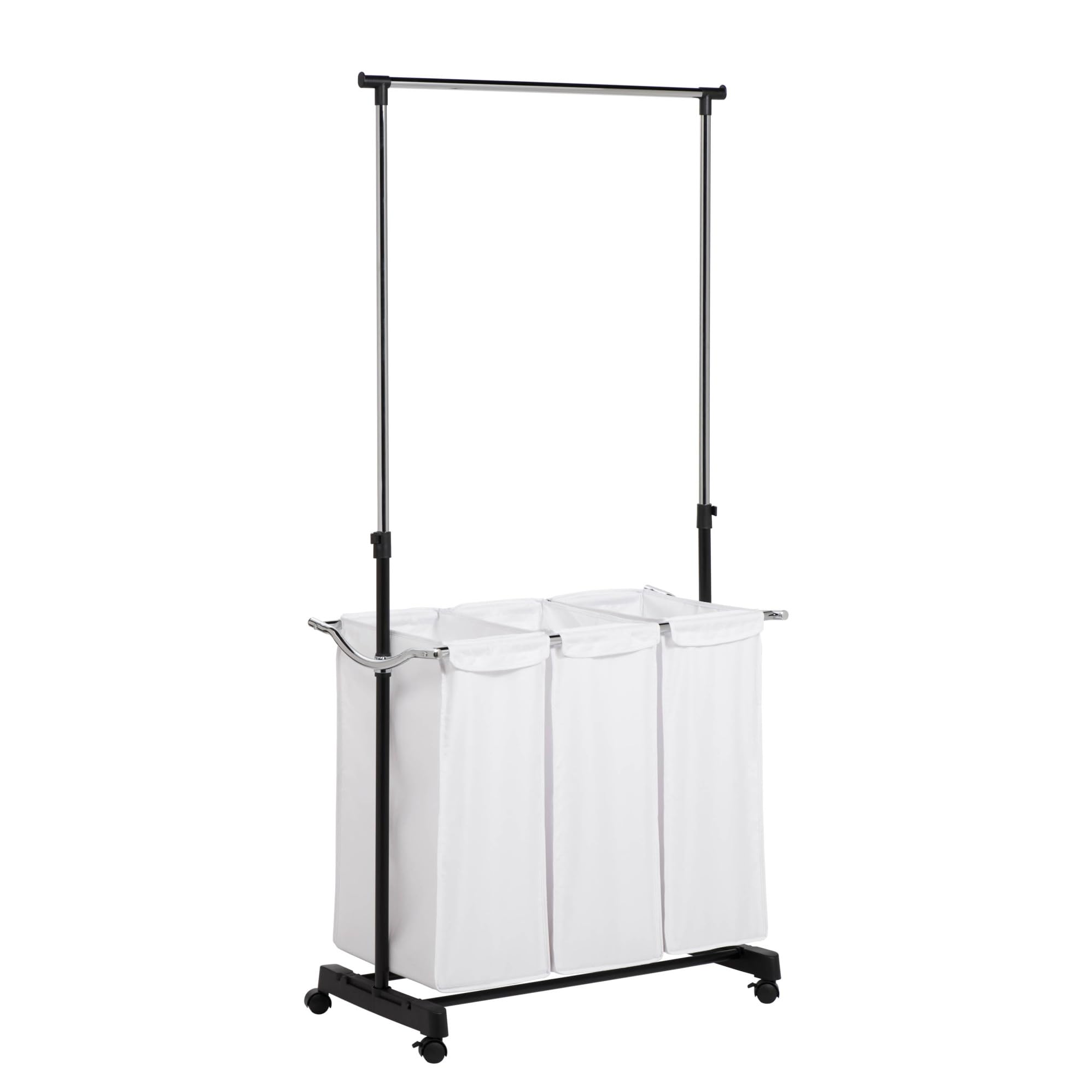 Organisateur pour buanderie Honey-Can-Do SRT-01237 avec 3 paniers et penderie