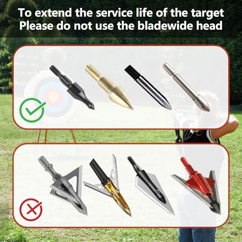 Swatlo Archery Target 20Inch Round Straw Archery Targets for Backyard, Traditional Hand-Made Crossbow Target, Bow Targets Archery (7 Layer Black) - Thumbnail 5