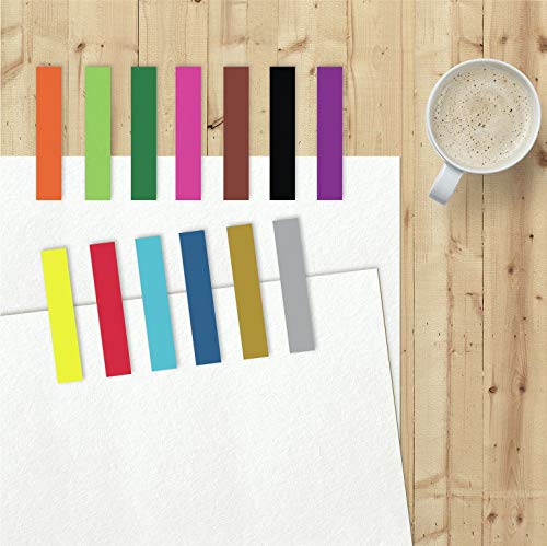Redi-Tag 20202 Removable/Reusable Page Flags, 13 Assorted Colors, 240 Flags/Pack #TOP8