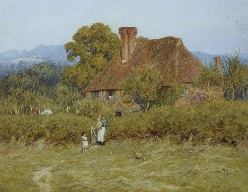 Impression d'affiches haut de gamme Cottage à Broadham Green Surrey 60x90cm