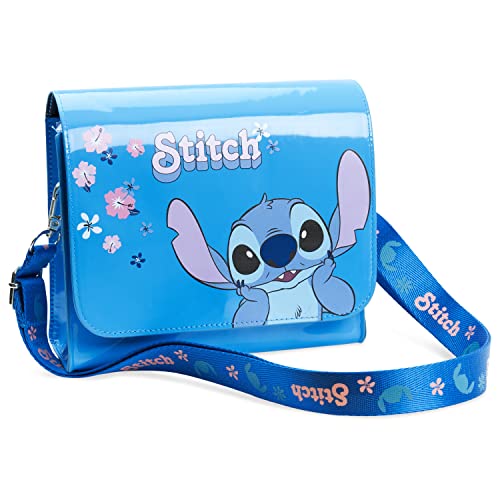 Disney Borsetta Bambina - Stitch Frozen Borsa Bambina Borsa Tracolla Regolabile Stitch Gadget Originale Borse Bambina Idea Regalo Compleanno Comunione Natale (Stitch)