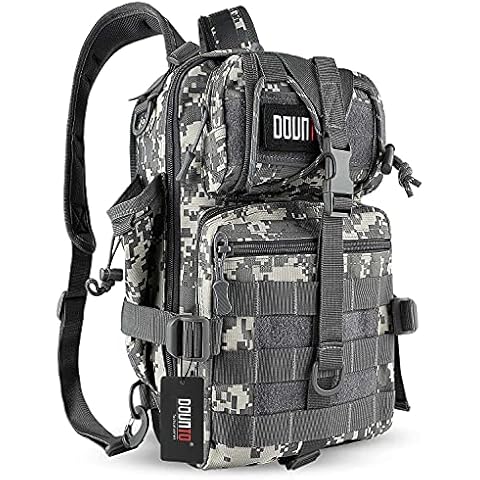 DOUNTO Tactical Backpack Medium EDC DayPack Military Molle Backpacks Bag Outdoor Rucksack for Fishing Hunting Camping (ACU Digital) Cover