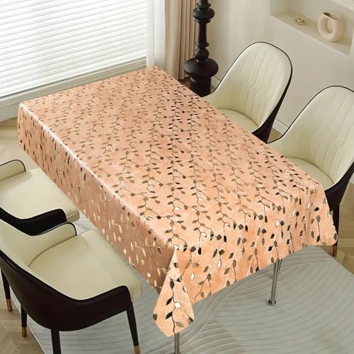 Image of Dakshya Industries PVC Waterproof Withoutlace Dining Table Cover (Size - 54X78 Inch) Rectangle 6 Seater Heat Rasistant, Chang A2