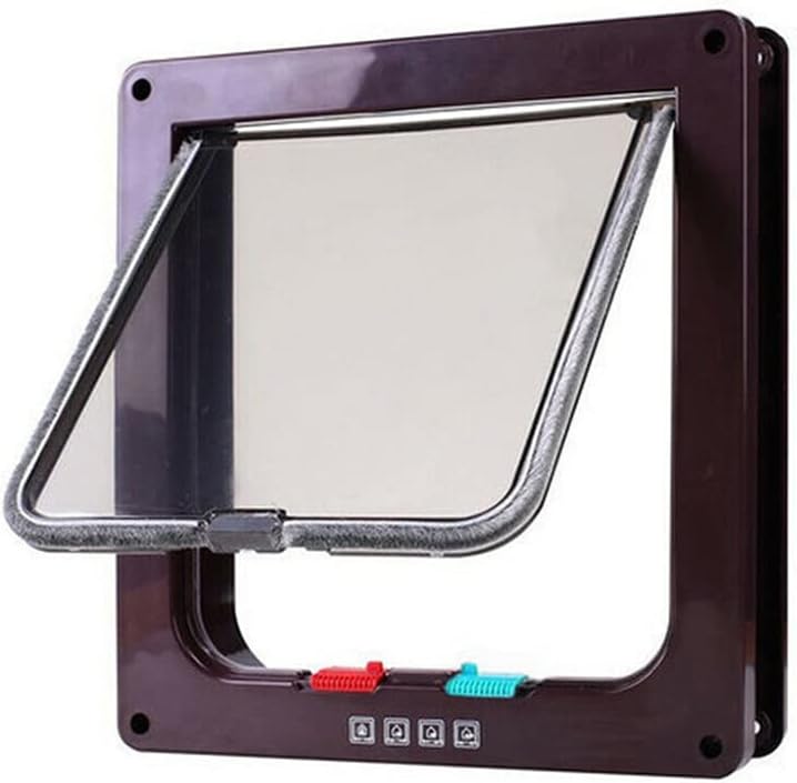 Pet Door Dog cat Door Dog Hole M Size (Black)